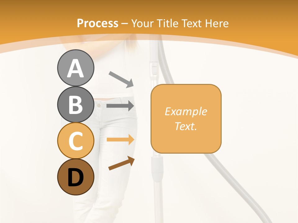 Alone Job Woman PowerPoint Template