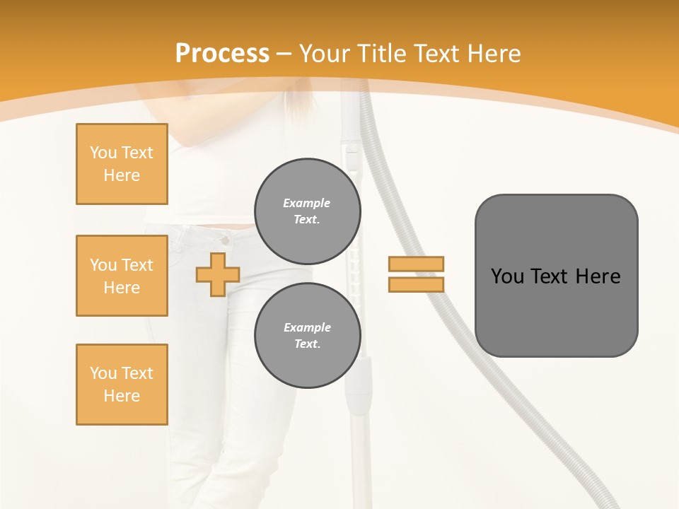 Alone Job Woman PowerPoint Template