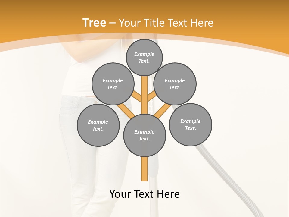 Alone Job Woman PowerPoint Template