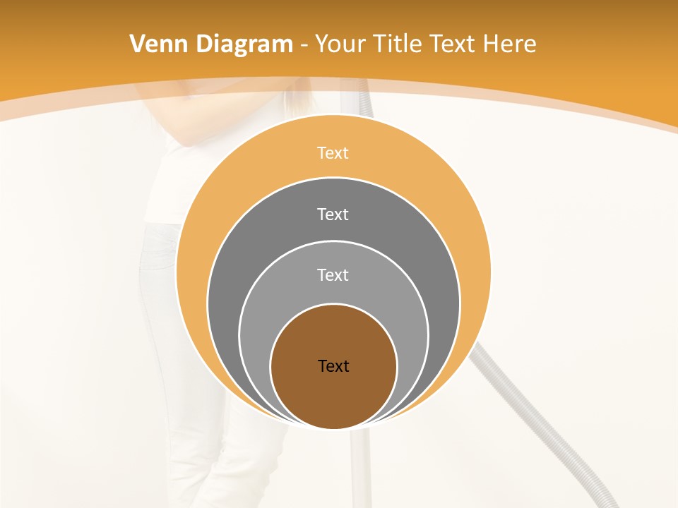 Alone Job Woman PowerPoint Template
