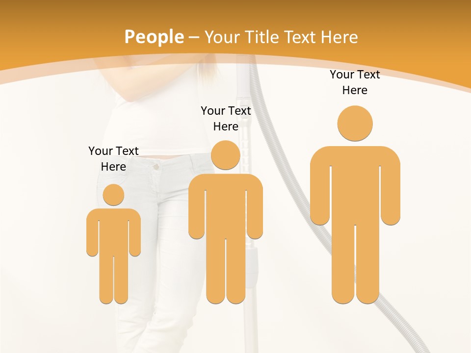 Alone Job Woman PowerPoint Template