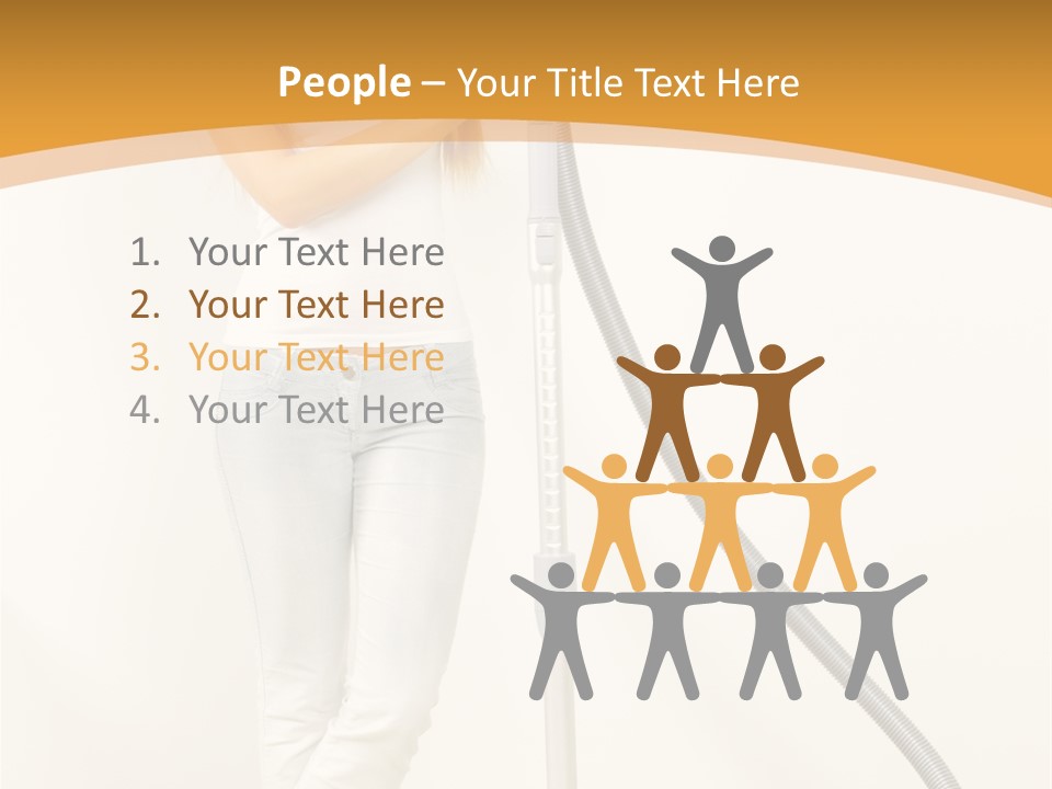 Alone Job Woman PowerPoint Template