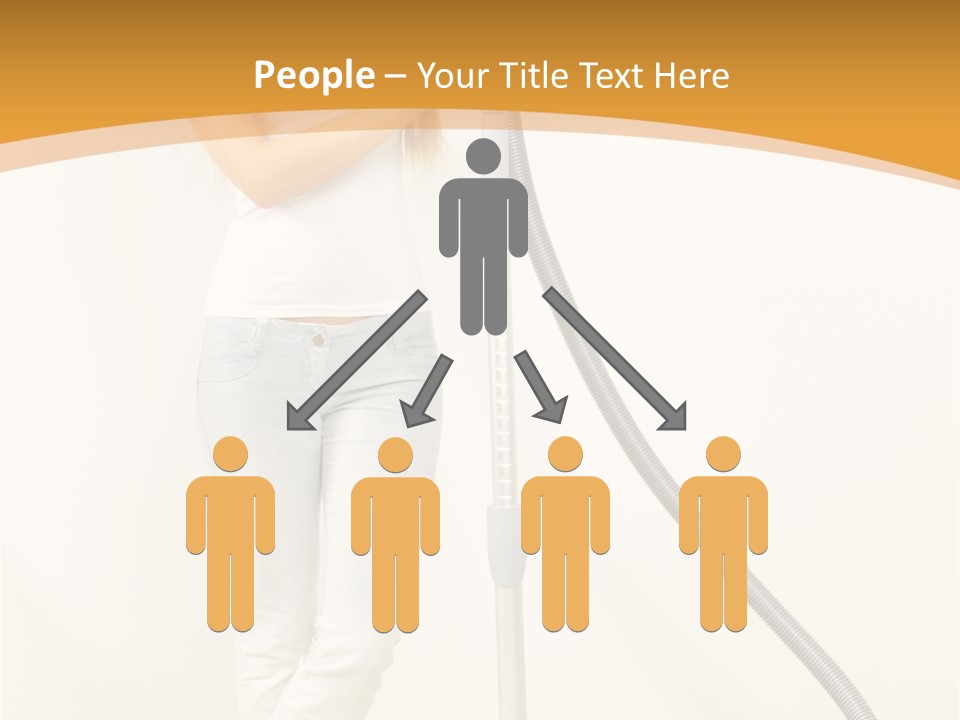 Alone Job Woman PowerPoint Template