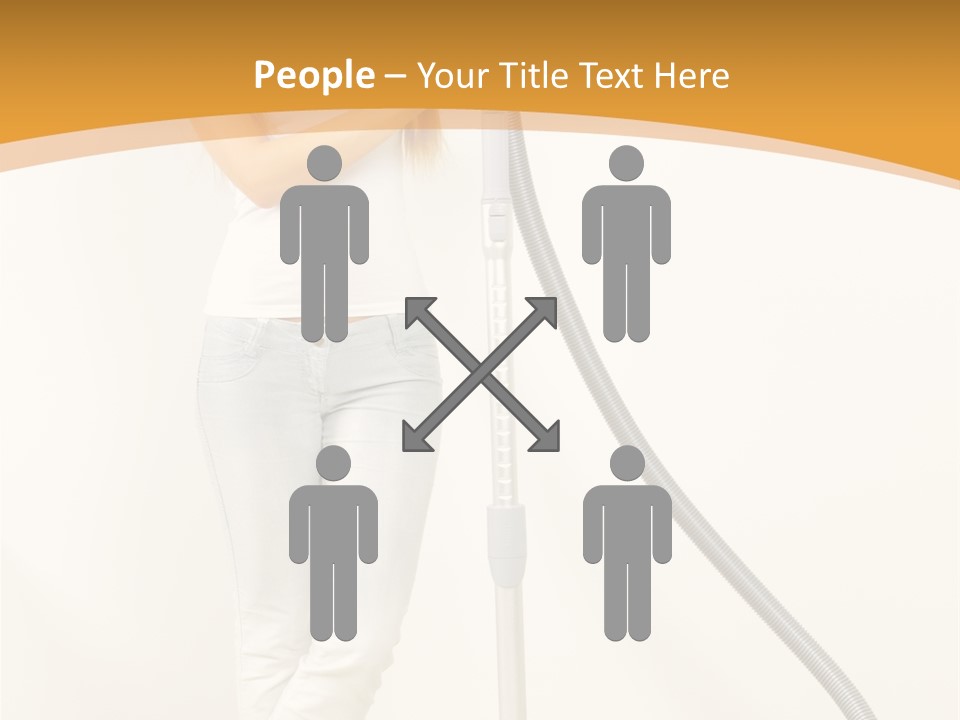 Alone Job Woman PowerPoint Template