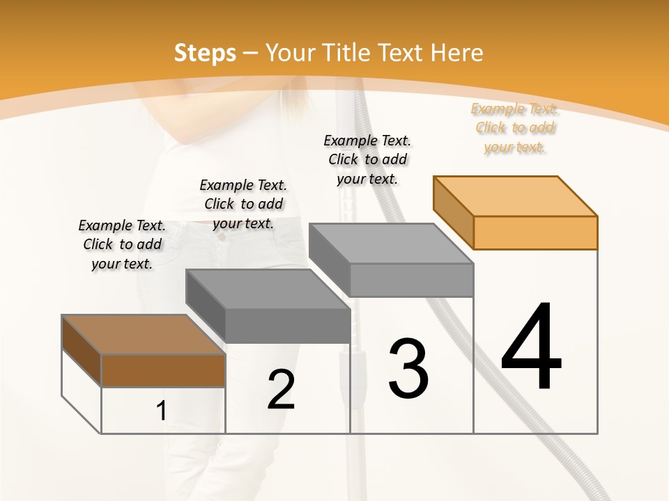 Alone Job Woman PowerPoint Template