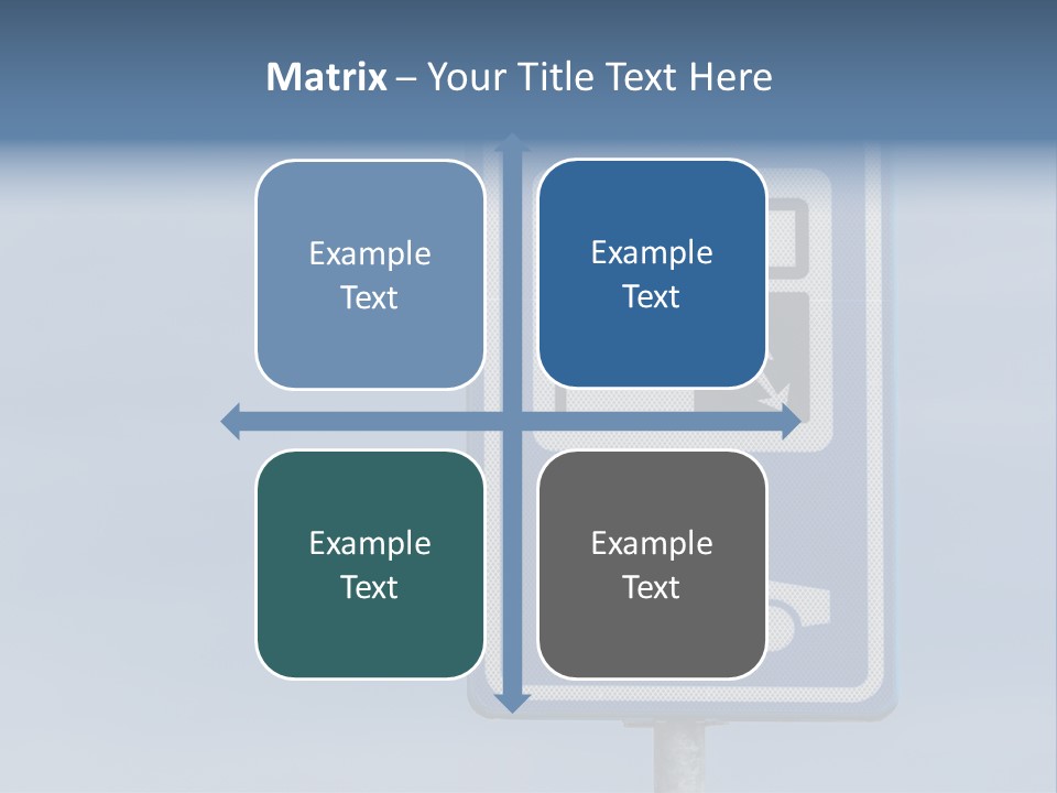 Infrastructure Blue Cable PowerPoint Template