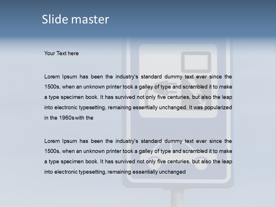 Infrastructure Blue Cable PowerPoint Template