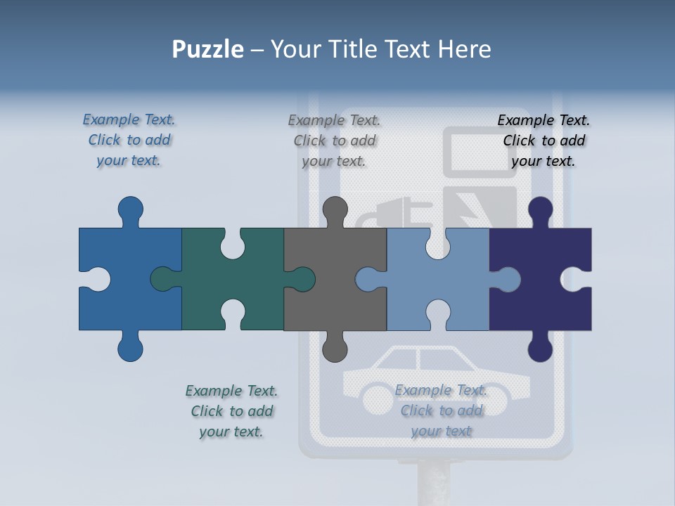 Infrastructure Blue Cable PowerPoint Template