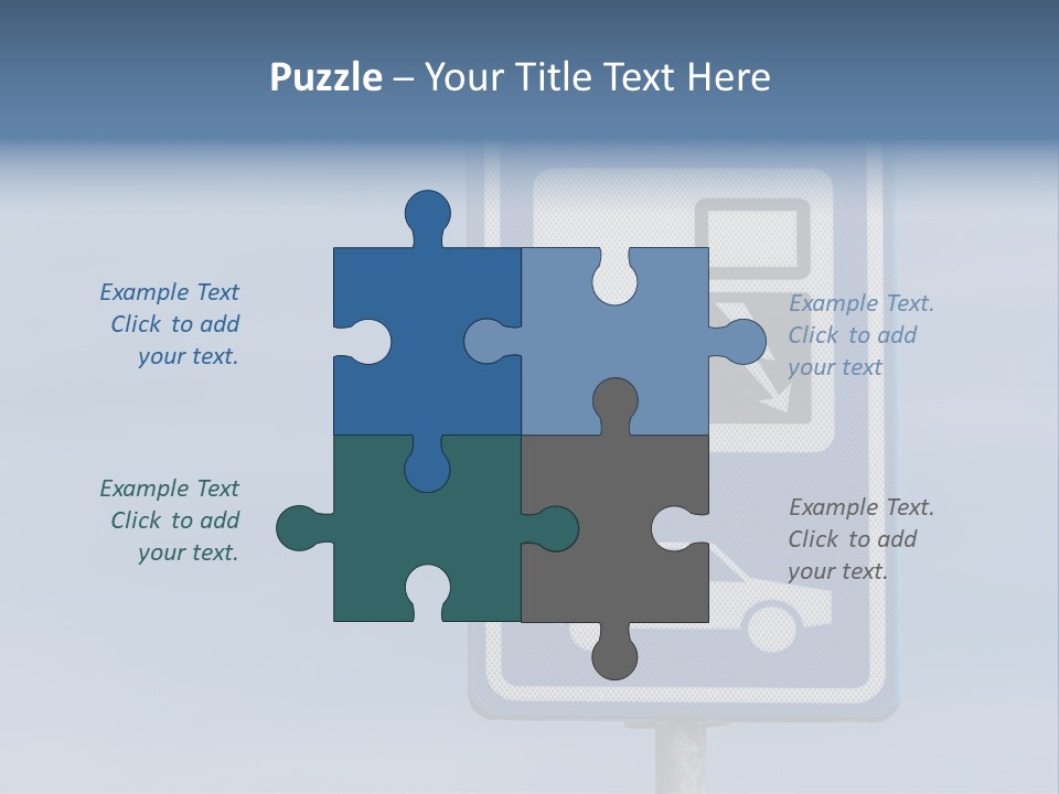 Infrastructure Blue Cable PowerPoint Template