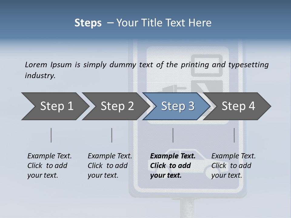 Infrastructure Blue Cable PowerPoint Template