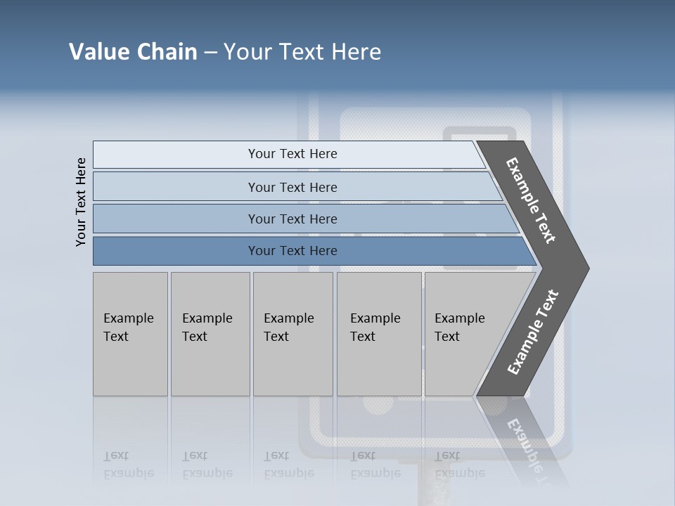Infrastructure Blue Cable PowerPoint Template