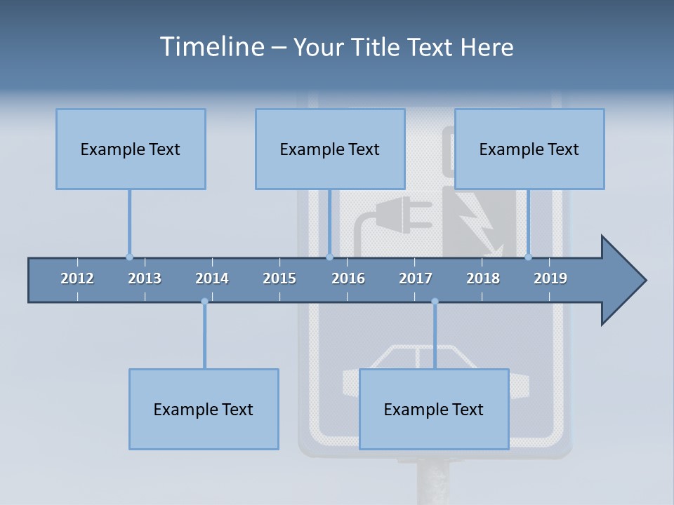 Infrastructure Blue Cable PowerPoint Template