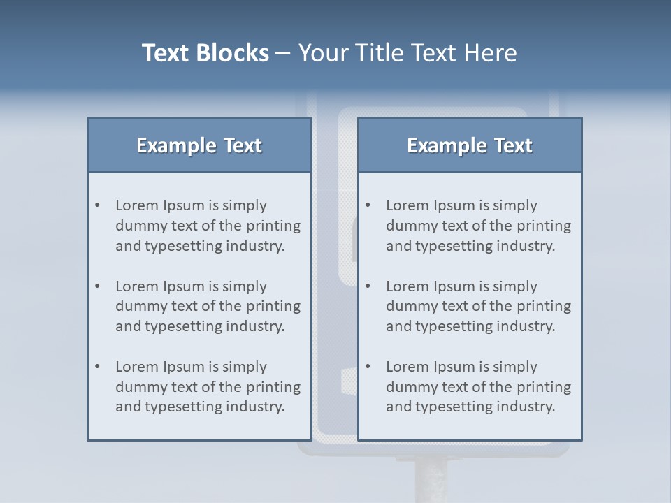 Infrastructure Blue Cable PowerPoint Template