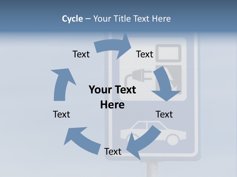 Infrastructure Blue Cable PowerPoint Template