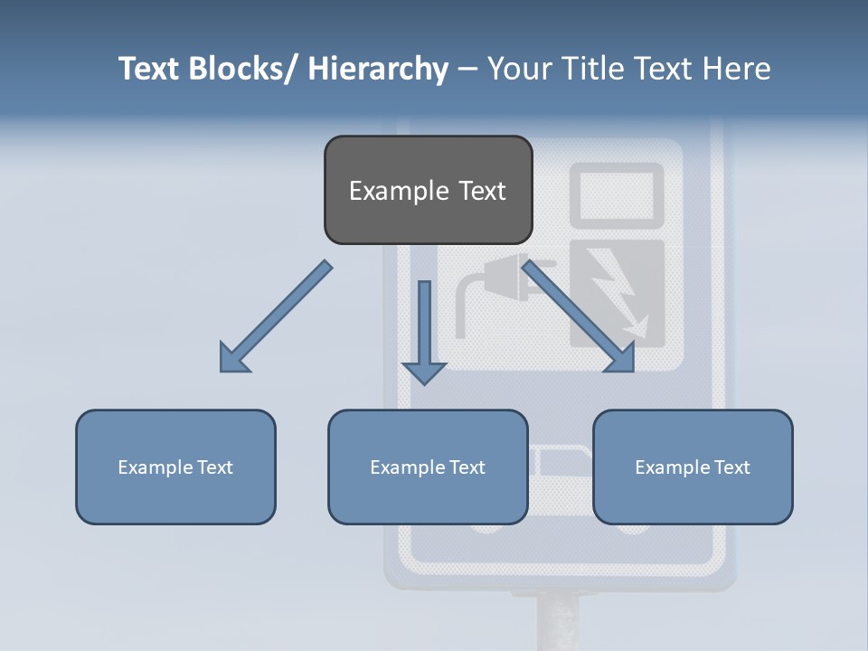 Infrastructure Blue Cable PowerPoint Template