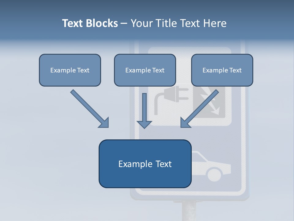 Infrastructure Blue Cable PowerPoint Template