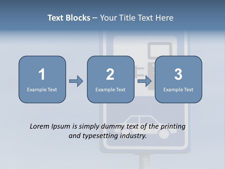 Infrastructure Blue Cable PowerPoint Template