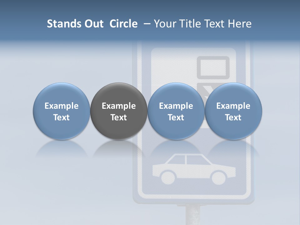 Infrastructure Blue Cable PowerPoint Template