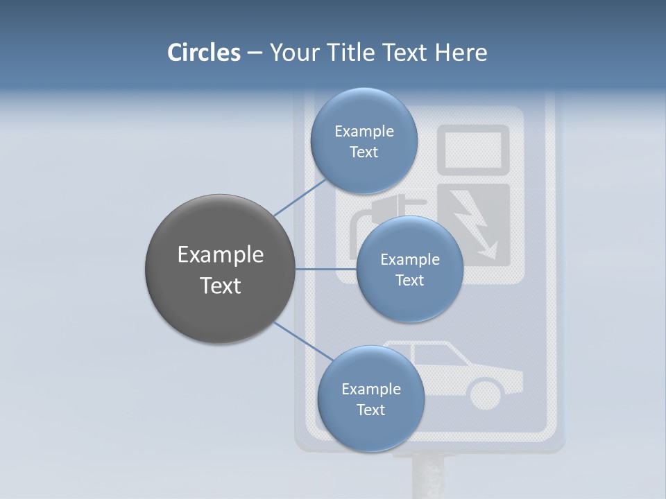 Infrastructure Blue Cable PowerPoint Template