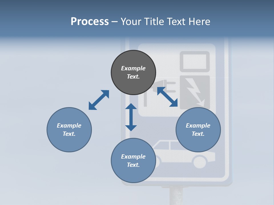 Infrastructure Blue Cable PowerPoint Template