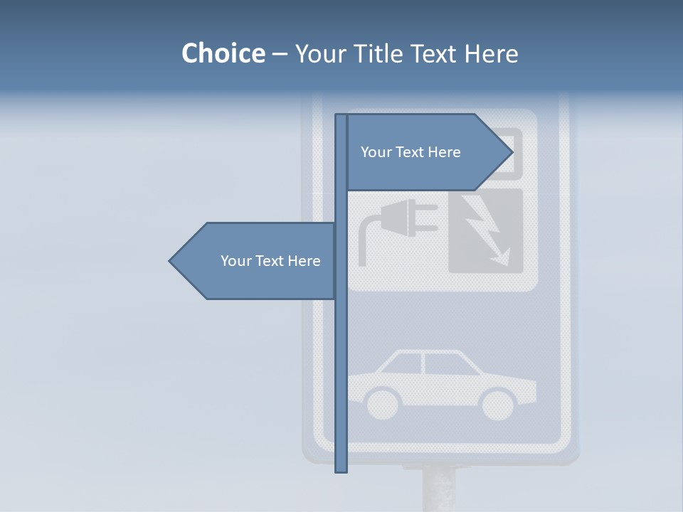 Infrastructure Blue Cable PowerPoint Template