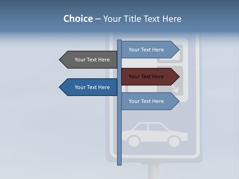 Infrastructure Blue Cable PowerPoint Template