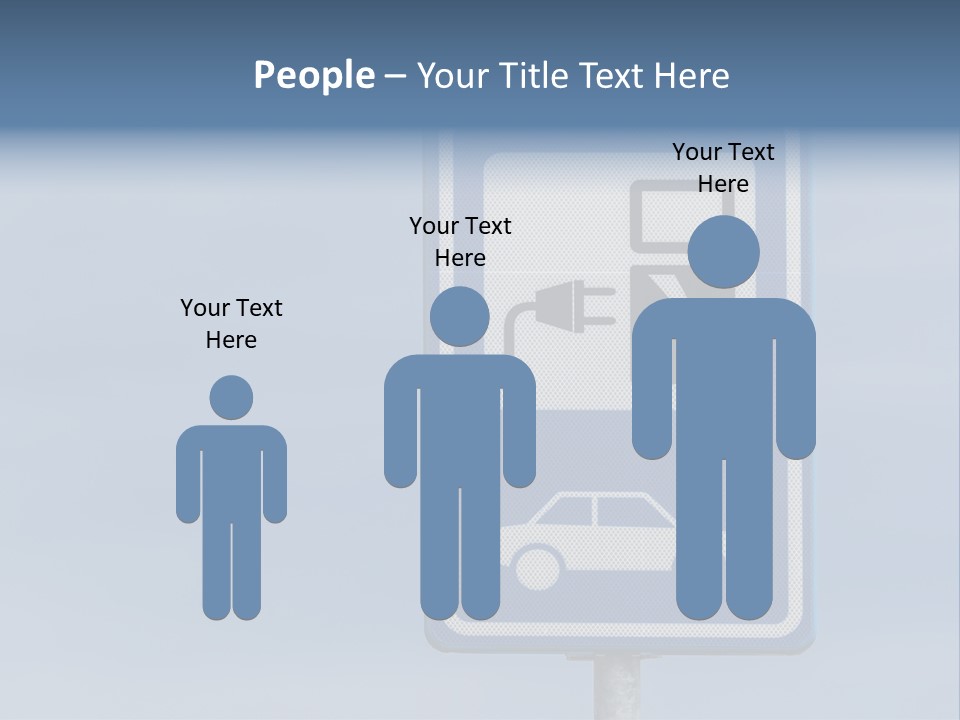 Infrastructure Blue Cable PowerPoint Template