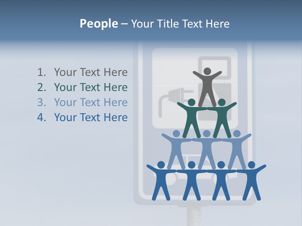 Infrastructure Blue Cable PowerPoint Template