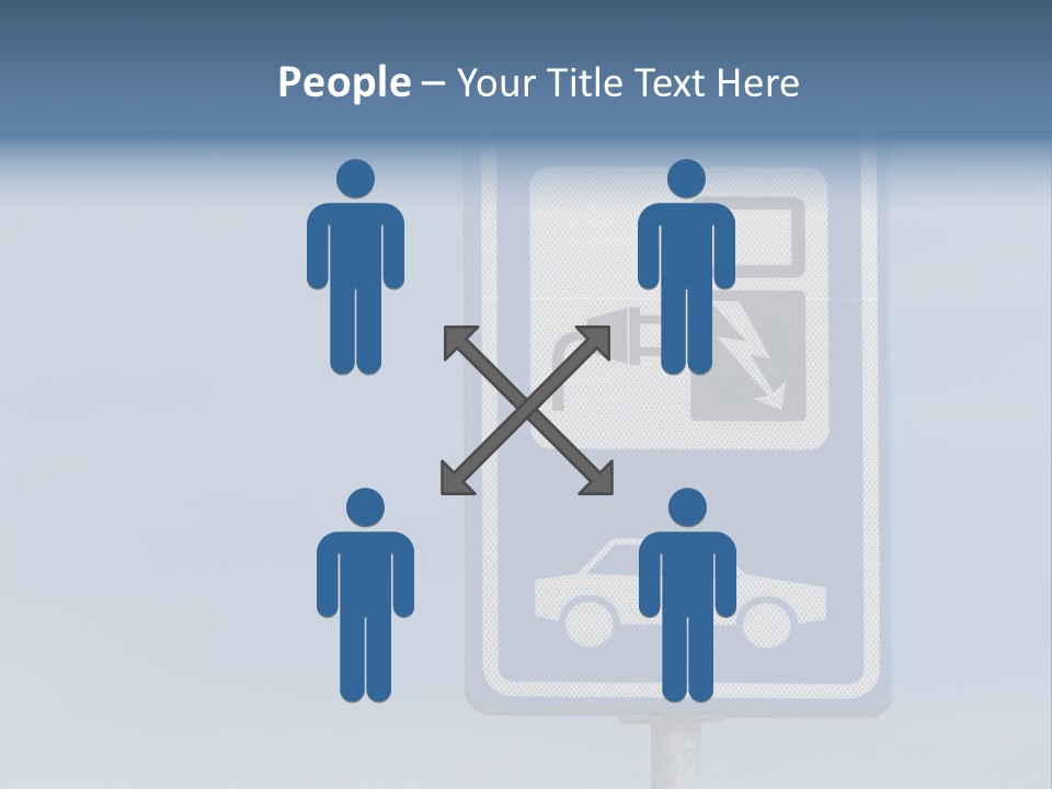 Infrastructure Blue Cable PowerPoint Template