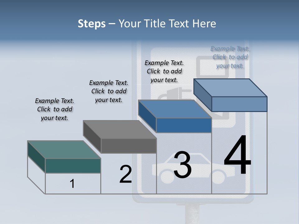 Infrastructure Blue Cable PowerPoint Template