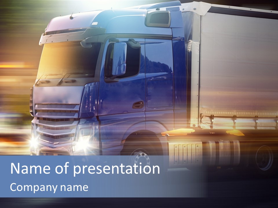 Contact City Speed PowerPoint Template