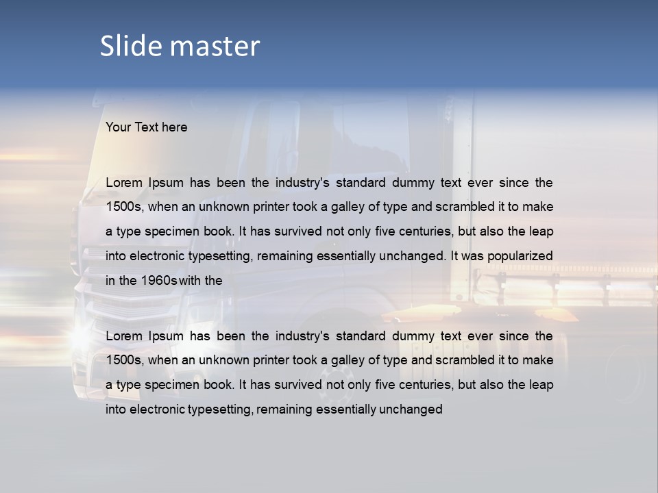 Contact City Speed PowerPoint Template