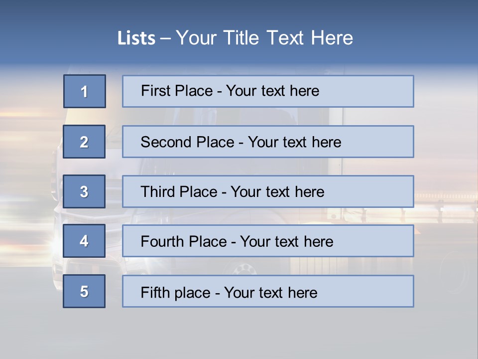 Contact City Speed PowerPoint Template