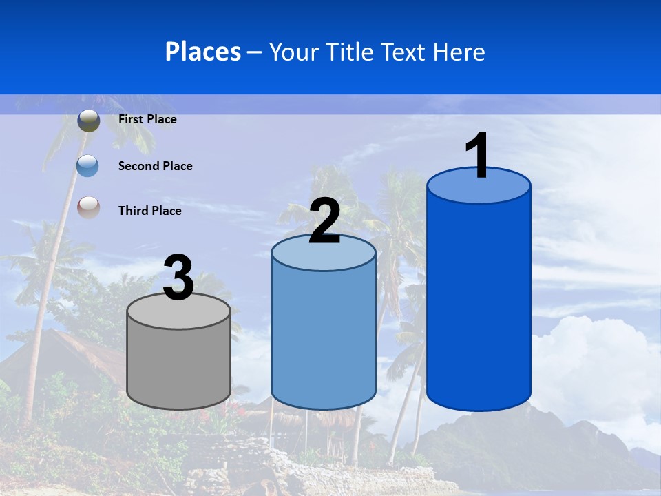 Palm Tree Travel Landscape PowerPoint Template