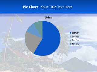 Palm Tree Travel Landscape PowerPoint Template