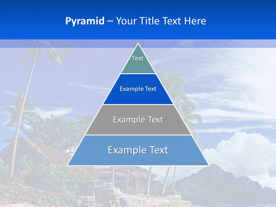 Palm Tree Travel Landscape PowerPoint Template