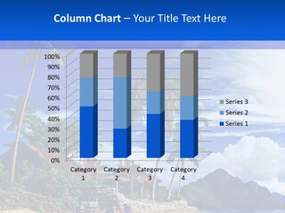 Palm Tree Travel Landscape PowerPoint Template