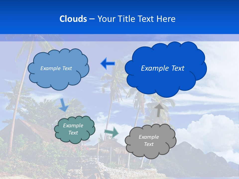 Palm Tree Travel Landscape PowerPoint Template
