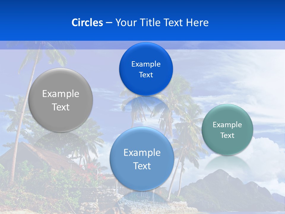 Palm Tree Travel Landscape PowerPoint Template