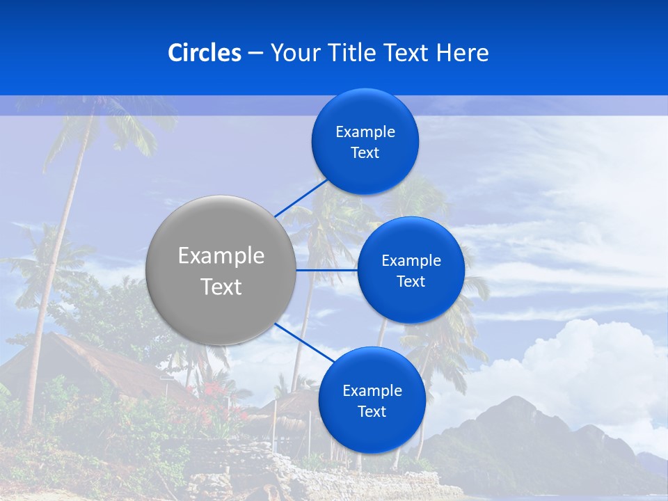 Palm Tree Travel Landscape PowerPoint Template