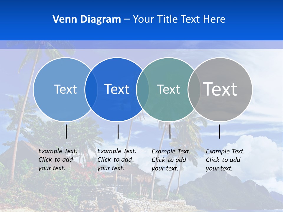Palm Tree Travel Landscape PowerPoint Template