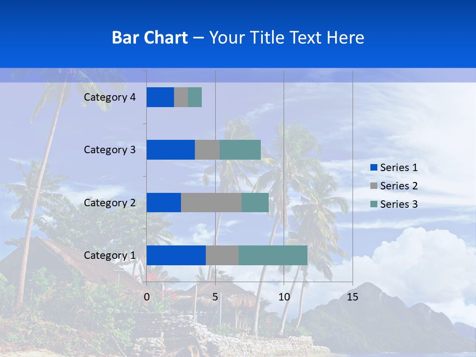 Palm Tree Travel Landscape PowerPoint Template