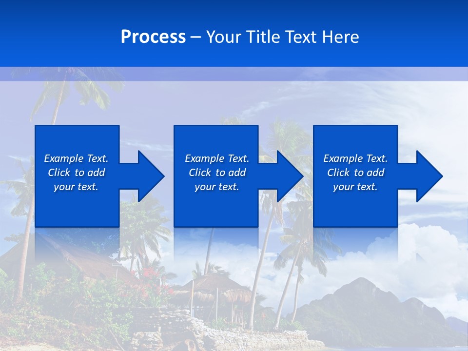 Palm Tree Travel Landscape PowerPoint Template
