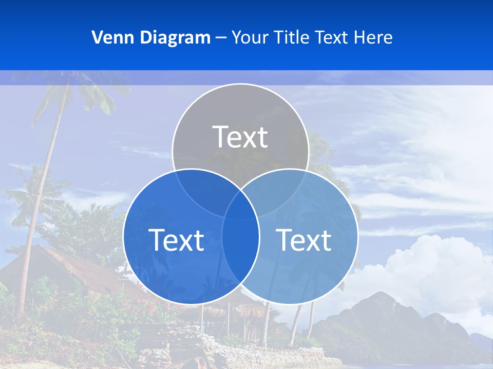 Palm Tree Travel Landscape PowerPoint Template