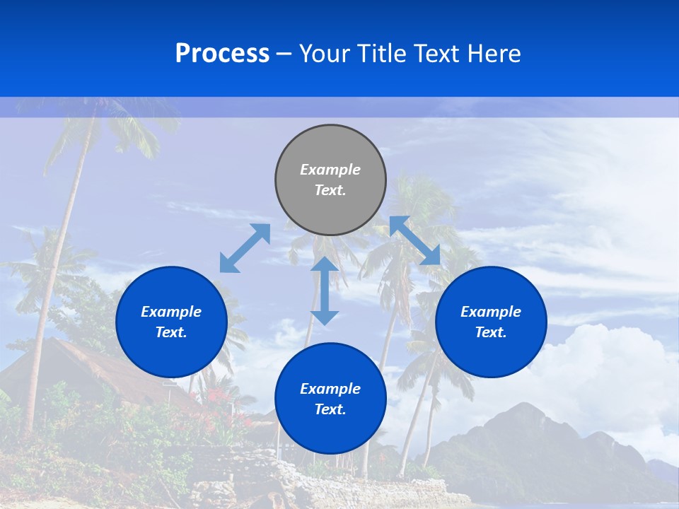 Palm Tree Travel Landscape PowerPoint Template
