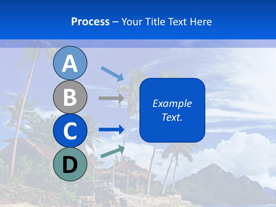 Palm Tree Travel Landscape PowerPoint Template