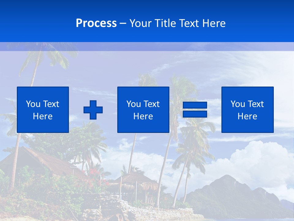 Palm Tree Travel Landscape PowerPoint Template