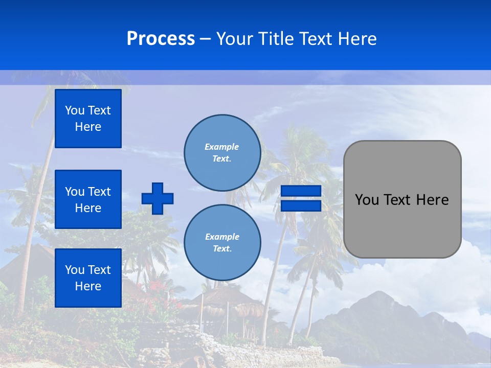 Palm Tree Travel Landscape PowerPoint Template