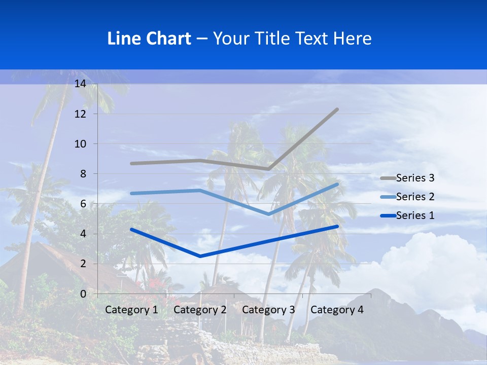 Palm Tree Travel Landscape PowerPoint Template