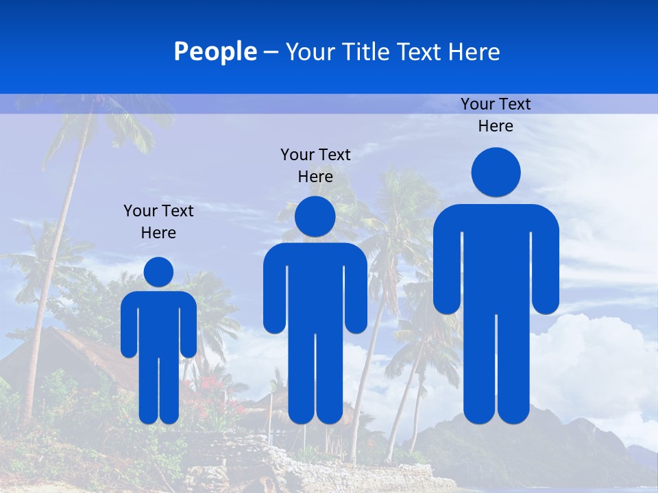 Palm Tree Travel Landscape PowerPoint Template